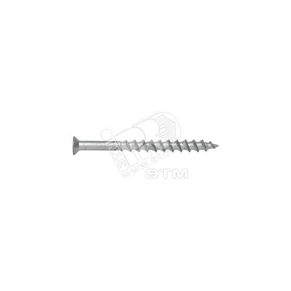 Шуруп KBRM 8х110 для легкого бетона, плоская головка (100шт) SORMAT 9640075144