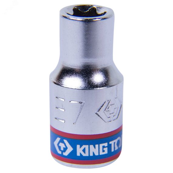 Головка торцевая TORX Е-стандарт 1/4', E7, L = 24 мм King Tony 237507M