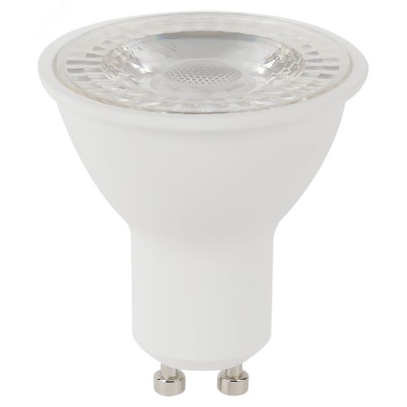 Лампочка светодиодная STD LED Lense MR16-8W-827-GU10 GU10 8Вт линзованная софит теплый белый свет ЭРА Б0054941