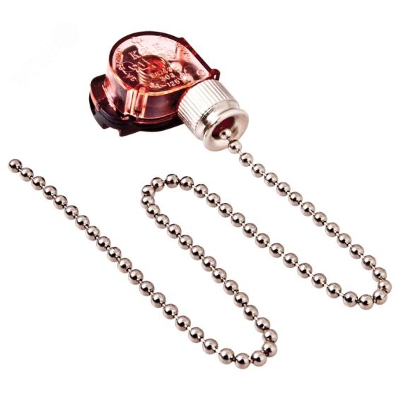 Выключатель для настенного светильника с цепочкой 270 мм ''Silver'' REXANT 32-0101