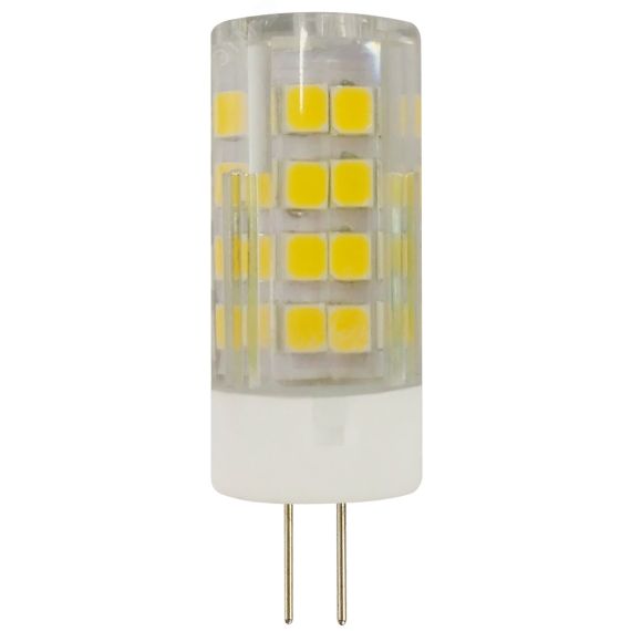 Лампа светодиодная LED JC-3,5W-220V-CER-840-G4 (диод, капсула, 3,5Вт, нейтр, G4) (100/1000/30000) ЭРА Б0027856