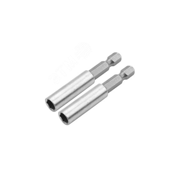 Набор держателей вставок (бит) 1/4'', 60 мм, магнитных, для шуруповерта, 2 предмета Tolsen TT77861