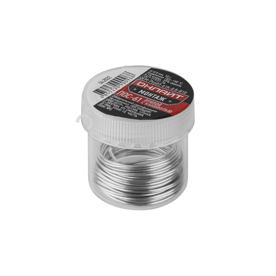 Припой ОНЛАЙТ OEM-Pos03-61K-0.8-B10 (банка, 0.8мм, 10г) ОНЛАЙТ 90096