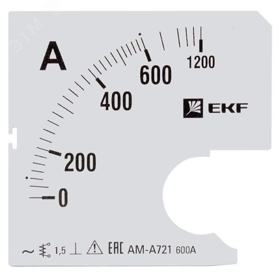 Шкала сменная для A721 600/5А-1,5 PROxima EKF s-a721-600