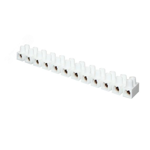 Колодка клеммная полистрол белая 2,5-16 (25) мм2 60А 12 секций EKF EKF plc-KK-25-60-ps-w