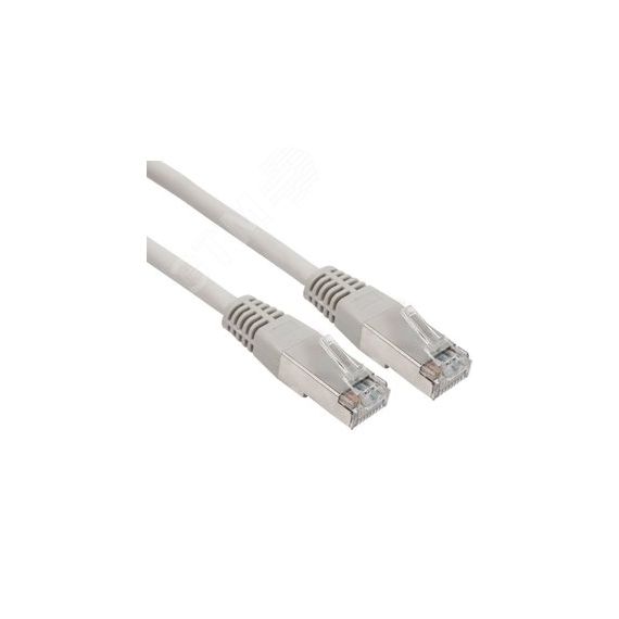 Патч-корд FTP категория 6 LSZH, длина 1 метр, экранированный, серый, REXANT 18-8102-1