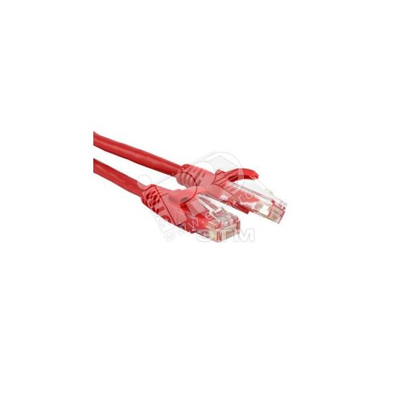 Патч-корд U/UTP категория 5е LSZH 0.15м красный Hyperline 229919