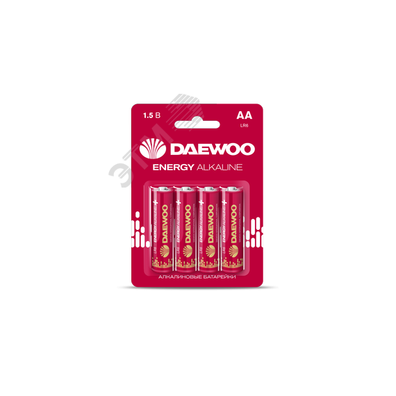 Элемент питания LR03 (AAА) DAEWOO Energy Alkaline блистер, 4 шт. JazzWay 5029903
