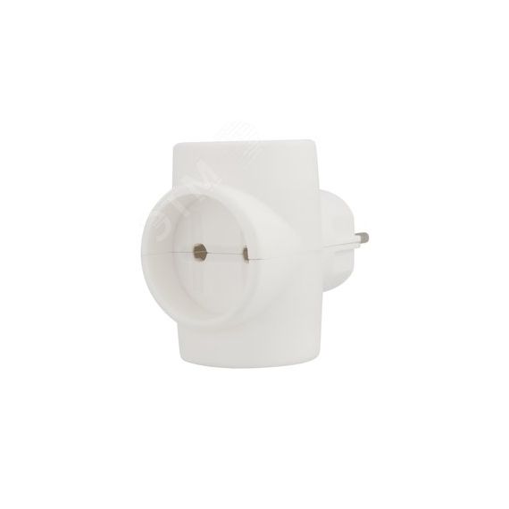 Евротройник электрический без заземления 220 В, 6A REXANT 11-1068