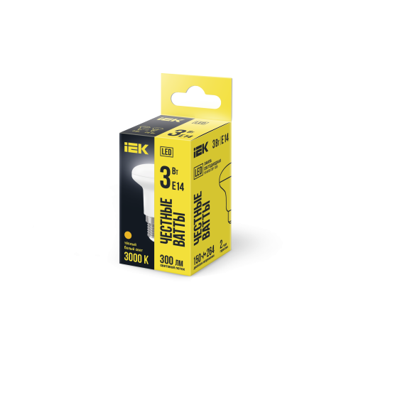 Лампа светодиодная R39 рефлектор 3Вт 230В 3000К E14 IEK