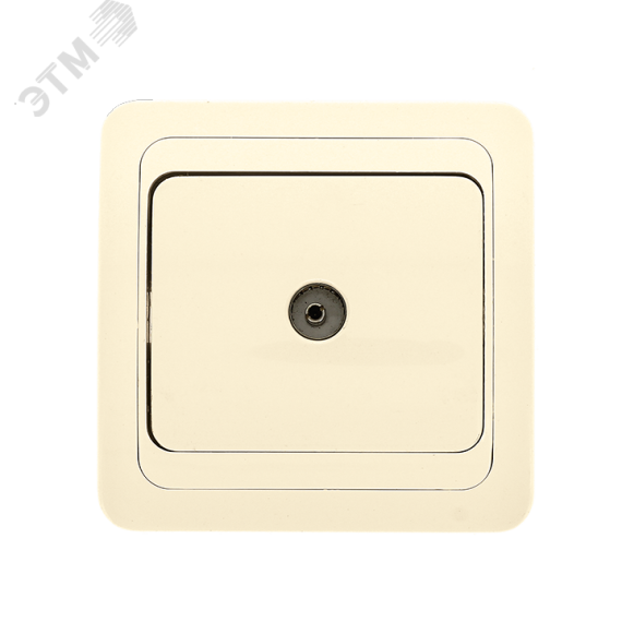 Лондон Розетка TV 75Ом 5-862МГц бежевая EKF EEA00-027-20