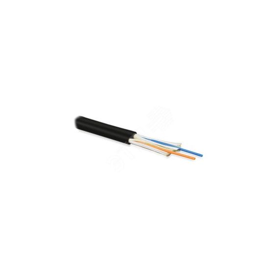 Кабель волоконно-оптический 9/125 (SMF-28 Ultra) одномодовый 2 волокна duplex zip-cord плотное буферное покрытие (tight buffer) 3.0 мм для внутренней  Hyperline FO-D3-IN-9S-2-LSZH-BK