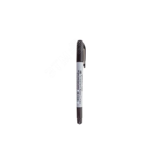 Маркер Crown ''Multi Marker Twin'' 2 мм/1 мм, черный REXANT 08-8401
