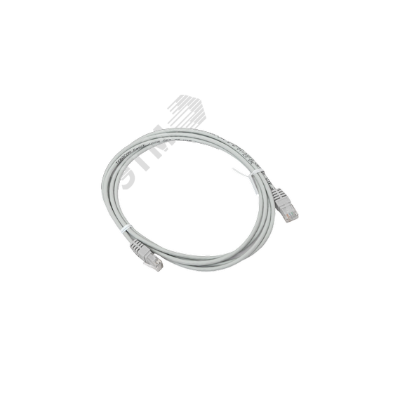 Патч-корд TERACOM Cat.5E (1Гбит/с) неэкранированный UTP оболочка PVC серый (2м) EKF TRC-5EUTP-PVC-2M-GY