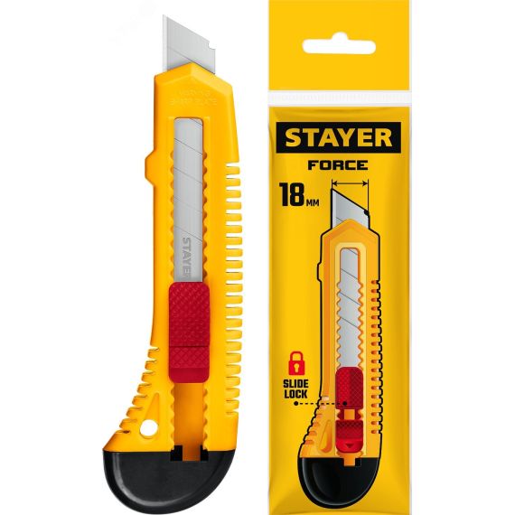 Ножи с сегментированным лезвием FORCE STAYER 0911_z01