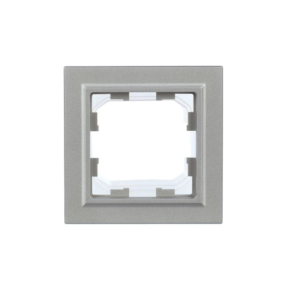 BRITE Рамка 1-местная IP44 РУ-1-БрА-44 алюминий IEK