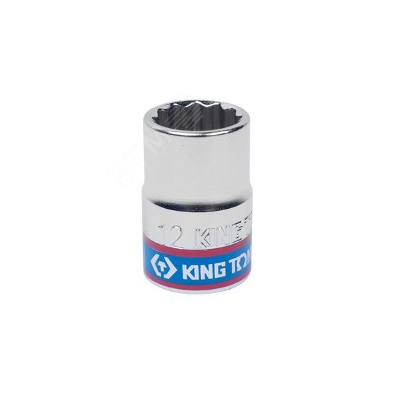 Головка торцевая стандартная двенадцатигранная 3/8', 12 мм King Tony 333012M