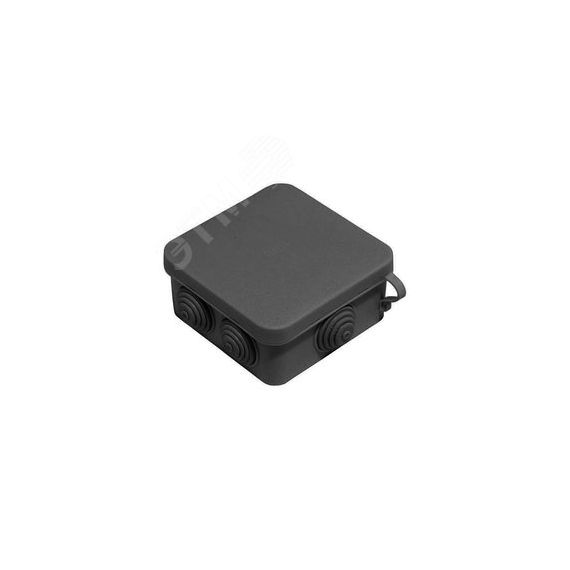 Коробка распределительная 100х100х50мм для наружного монтажа IP55 черная HEGEL КР2604-08