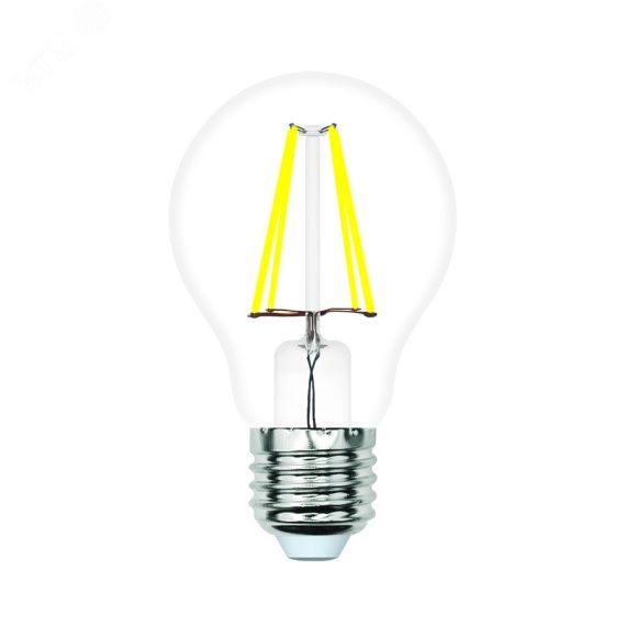 Лампа светодиодная LED-A60-5W/4000K/E27/CL/SLF Форма A прозрачная (4000K) Uniel UL-00008295
