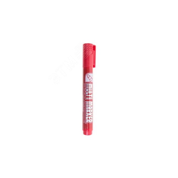 Маркер Crown ''Multi Marker'' 3 мм, красный REXANT 08-8603