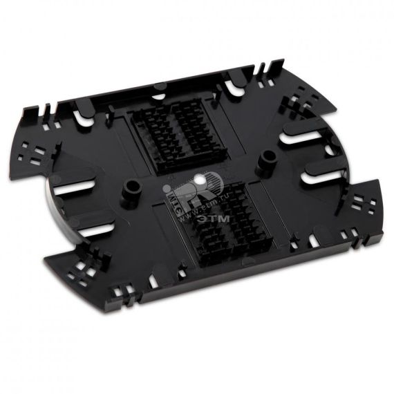 Сплайс-кассета оптическая для боксов FO-19R (аналог КУ-01) с двумя ложементами (без крышки) Hyperline 254996