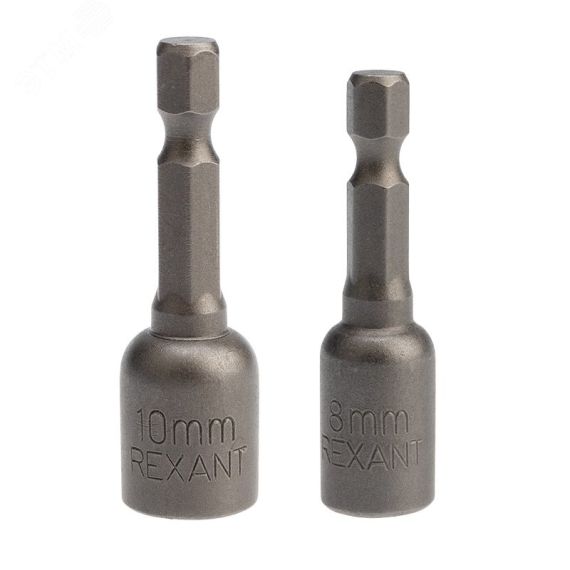 Ключ-насадка магнитная 1/4'' 8х48 мм + 10х48 мм (2 шт./уп.) Kranz KR-92-0402-2