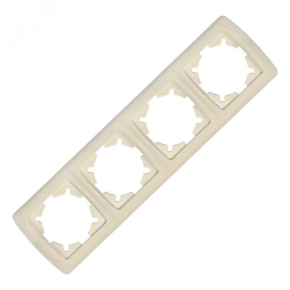 Маргарита Маргарита рамка четырехместная горизонтальная  сл.кость (ivory) (еврослот) Универсал МР004Г-I
