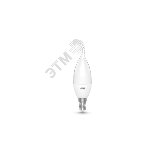 Лампа светодиодная LED 5.5 Вт 400 лм 3000К AC180-240В E14 свеча теплая  Basic Gauss Gauss 1034116