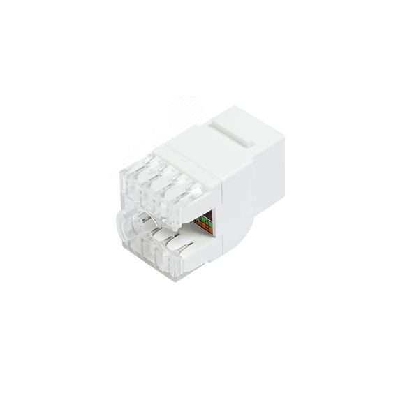 Модуль розеточный СегментЛАН Cat6 UTP, Keystone, белый, прозрачн. крышка, 180 градусов СегментЭнерго 14616-12210