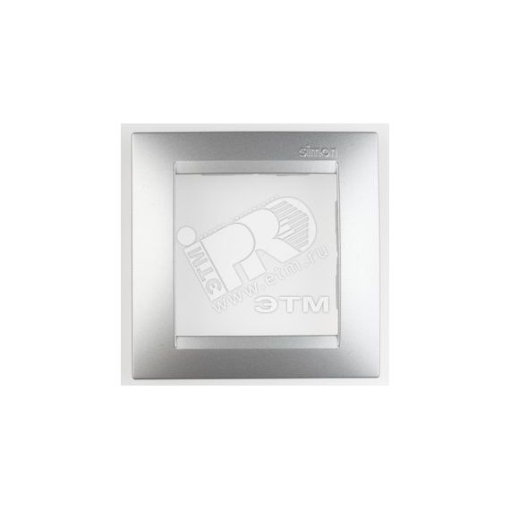 15 Рамка на 1 пост, алюминий Simon 1500610-033