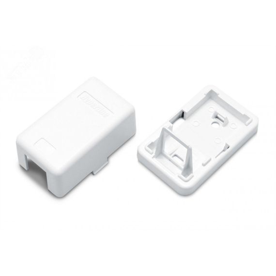Корпус настенной розетки для установки 1-ой вставки типа Keystone Jack Hyperline SBB3-1-WH