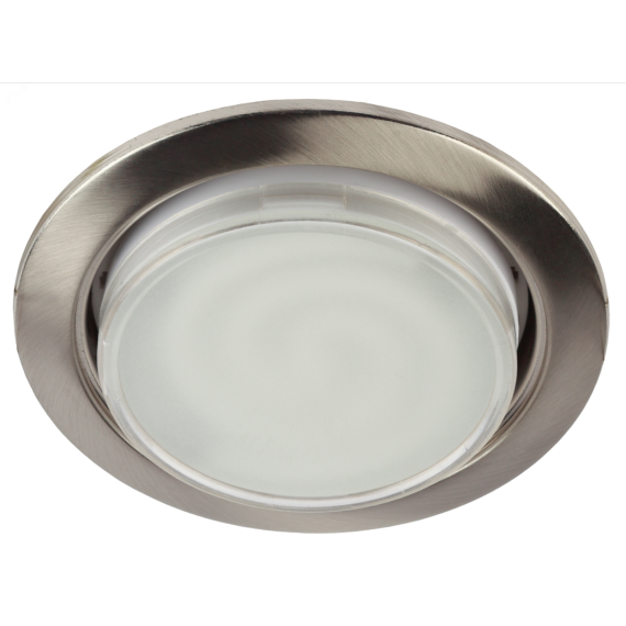 Светильник встраиваемый KL35 SN /1 (к) под лампу Gx53 220V 13W сатин никель (80/1680) ЭРА Б0048943