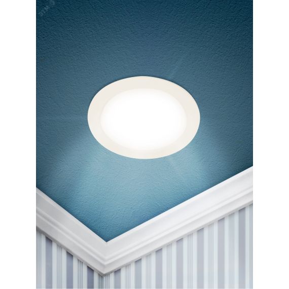 Светильник светодиодный встраиваемый LED 17-6-4K круглый 6Вт 4000К ЭРА Б0057420