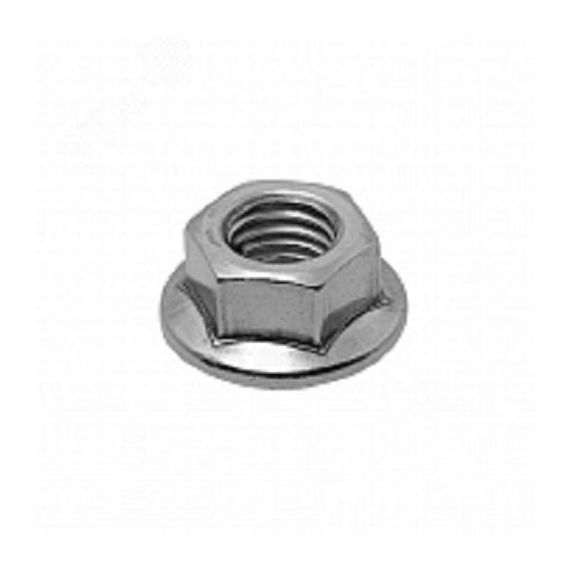 Гайка DIN6923 М6 покрытие цинк 40 шт Крепдил 9202422-40