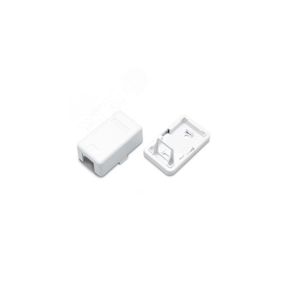 Корпус настенной розетки для установки 1-ой вставки типа Keystone Jack Hyperline SBB3-1-WH