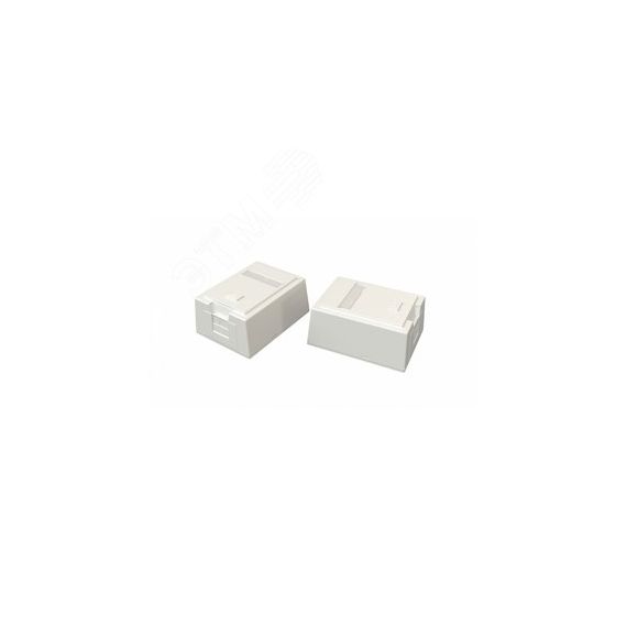 Корпус настенной розетки для установки 1-ой встав типа Keystone Jack Hyperline SBB4-1-WH