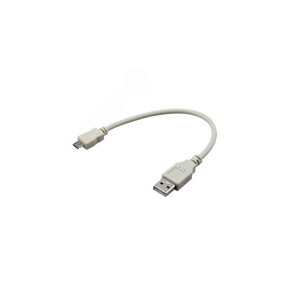 Кабель USB (шт. micro USB - шт. USB A) 0.2 м, серый, 18-1162, REXANT 18-1162