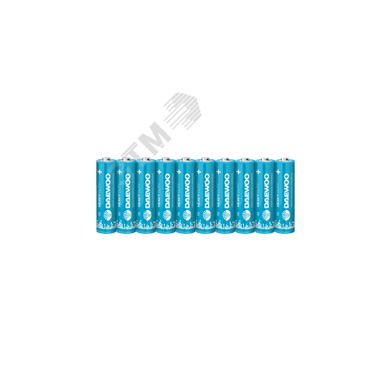 Элемент питания R 6 (AA) DAEWOO солевая Heavy Duty,  упаковка 10 шт. JazzWay 5042131