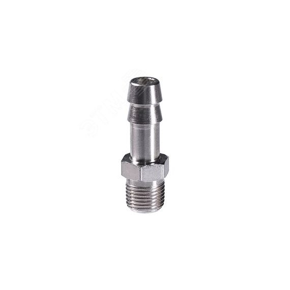 Переходник 1/8''M на елочку 8мм с обжимным кольцом 11x13мм Fubag 180267