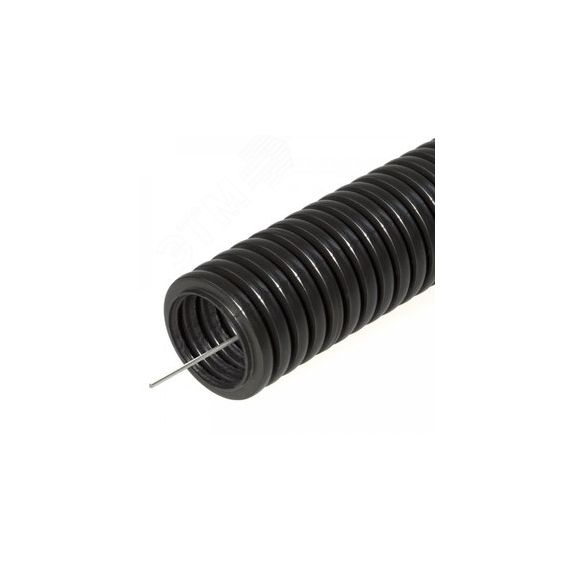 Труба гофрированная ПНД лёгкая безгалогенная (HF) стойкая к ультрафиолету с/з д50 (15м/660м уп/пал) Промрукав 161561