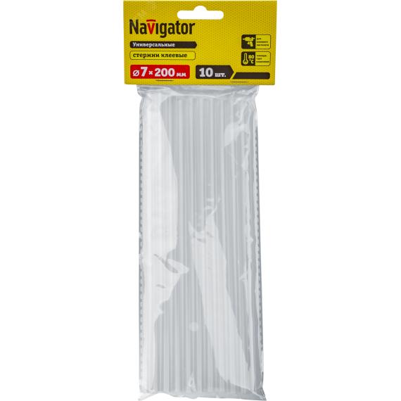 Клей Navigator 93 243 NEM-Ks01-7-200-H10 (стержень, 7 ммх200 мм, 10 шт) Navigator Group 93243
