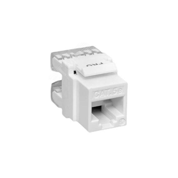 Модуль Keystone TERACOM PRO Cat.5E RJ-45 неэкранированный 110 IDC 180 градусов белый EKF TRP-KSTN-180D-5EUTP-WH