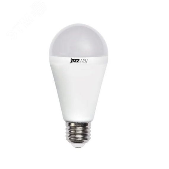 Лампа светодиодная LED 15Вт E27 холодный белый матовая груша JazzWay 2853035