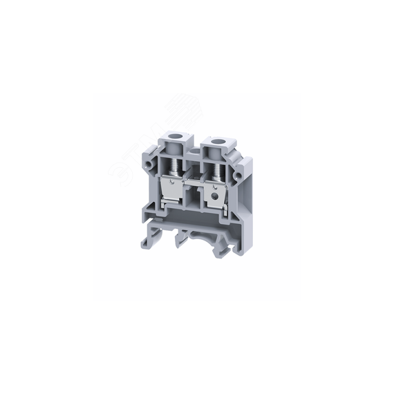 Клемма проходная 10 кв.мм винтовая OptiClip CTS-10-I-57A-(0,5-10)-серый КЭАЗ 289777