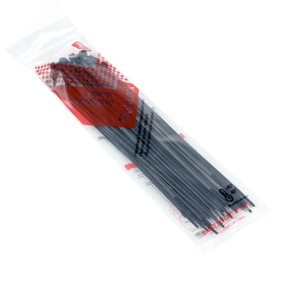 Хомут P6.6 стандартный черный 3.6x200 (50шт) FlexLock PROxima EKF plc-fl-ctsb-3.6x200-r