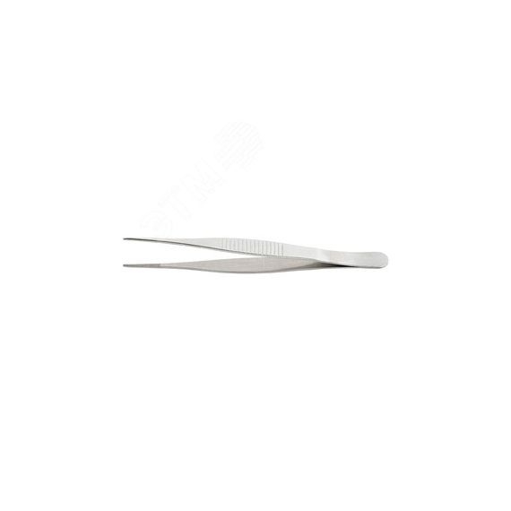 Пинцет прямой нержавеющий 125 мм MOS 67437М