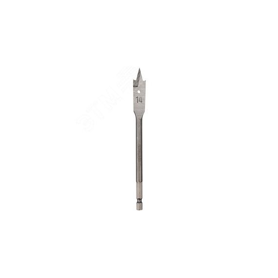 Сверло перовое по дереву 14х152 мм (шестигранный хвостовик) Kranz KR-91-0664