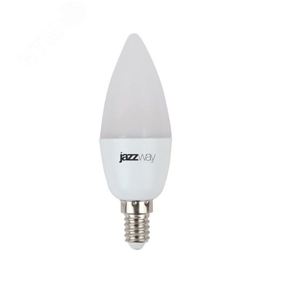 Лампа светодиодная LED 9Вт Е14 холодный матовая свеча JazzWay 2859488A