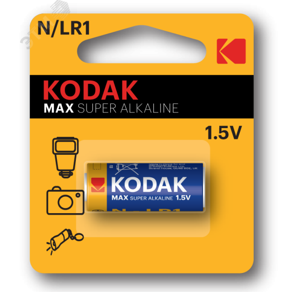 Батарейка LR1-1BL /N MAX SUPER Alkaline [KN-1] (12/72/27648) KODAK Б0012842