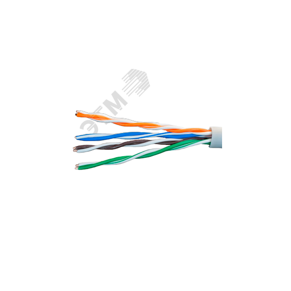Витая пара SUPRLAN Long Ethernet UTP 5e 4x2x0,64 Cu PVC In. 500м (RUS) СУПР 01-0346-1